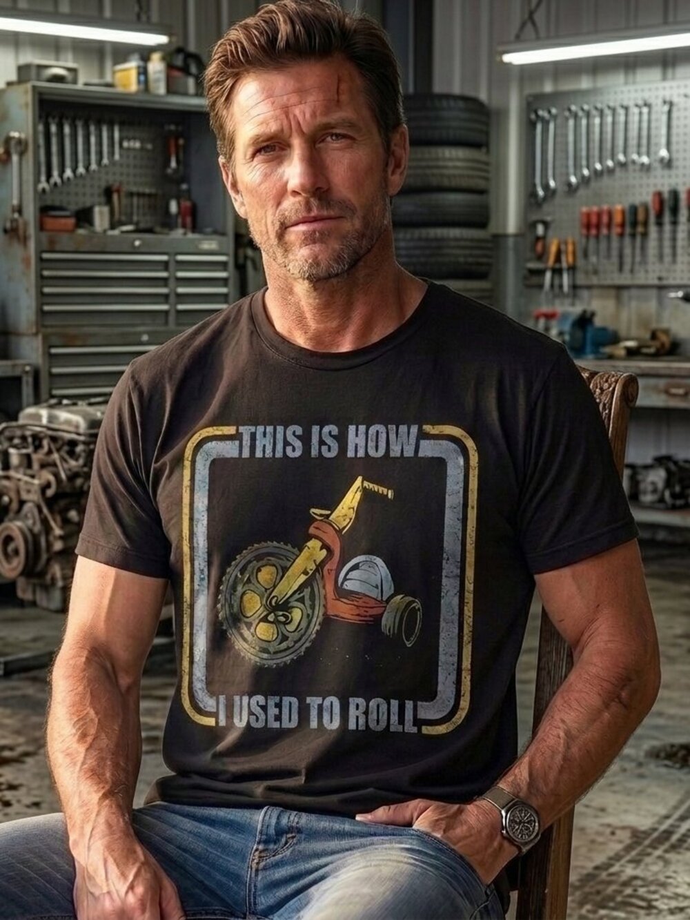 This Is How I Used to Roll Tee • Mechanic Humor Graphic Shirt • Unisex Retro